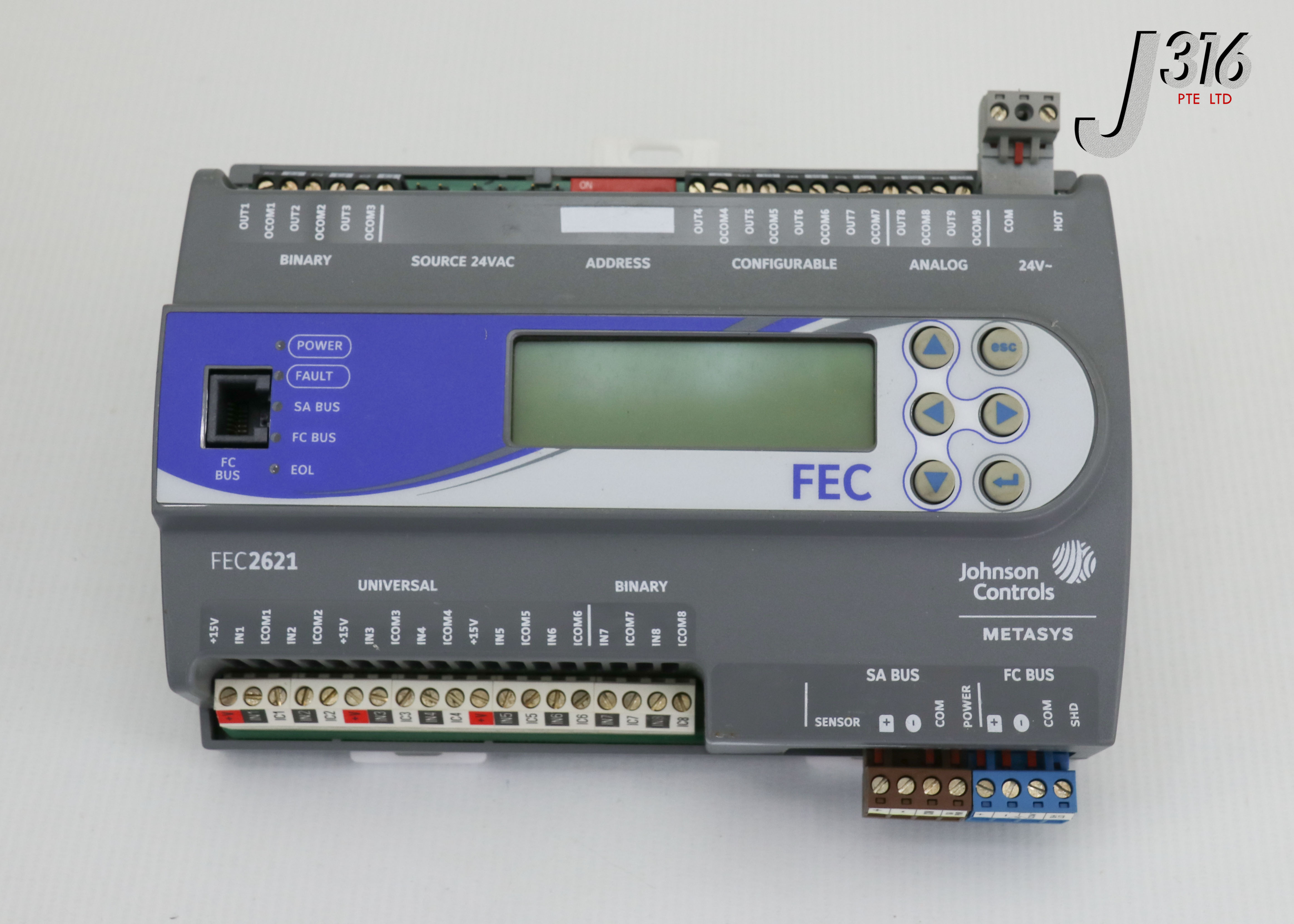 24830 JOHNSON CONTROLS METASYS FEC2621 FIELD EQUIPMENT CONTROLLER MS ...